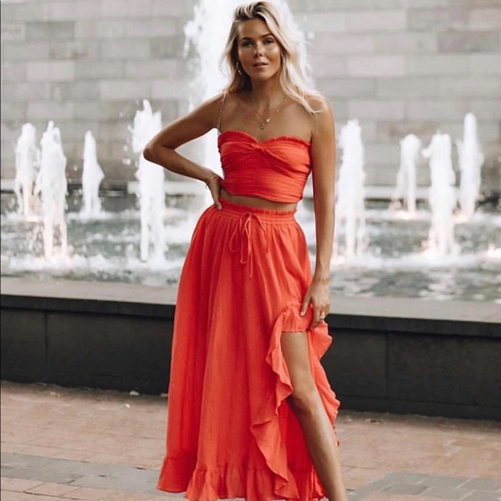 Steele. Bisou Crop Top & Skirt Set